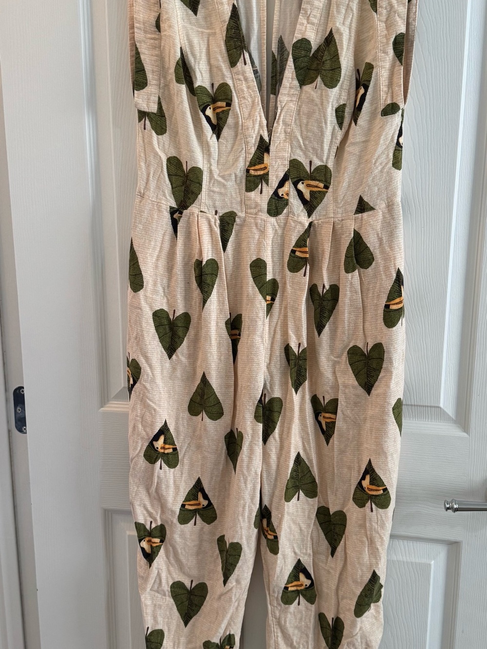 Farm Rio Tropical Print Sleeveless Jumpsuit Size XL - Picture 7 of 7